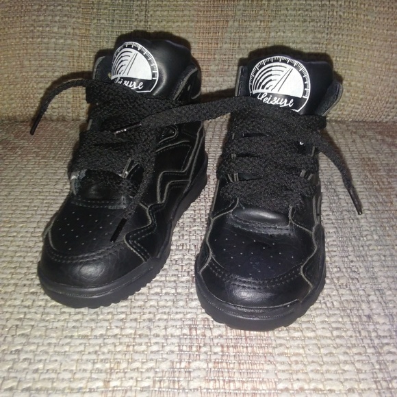Kids Black High Tops Sneakers - Picture 1 of 6